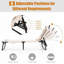 Chaise longue d'extérieur pliante pour chaise longue de plage avec dossier et trou réglables-1354933809