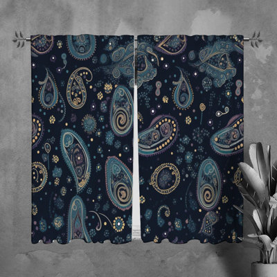 Paire de rideaux obscurcissant en polyester Ryoko