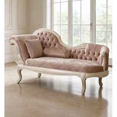 French-Style Solid Wood Carved Fabric Sofa Lounge Chair