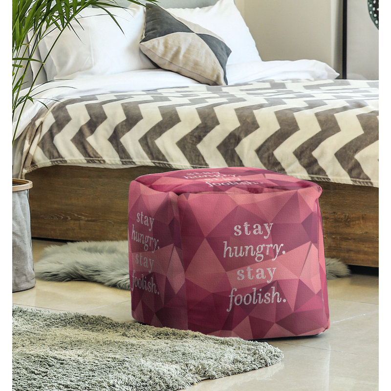 Repose-pieds cube, Tourmaline rose