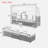 4 Pieces Uv-proof Resin Wicker Patio Sofa Set Included A 4-seat Sofa, 2 Ottomans, A Lifting Table, Retractable Canopy, Cushions And Adjustable Backrest-1163938178