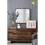Miroir carré 32 po x 32 po avec cadre en bois - salon, salle de bain, entrée. Style ravissant, bords arrondis. Miroir 29,9 po x 29,9 po, 50% bois de pin, 25%, 19,6 lb, bordure en bois brun simple-109881824-109881825