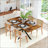 55.11-70.86 Inch Retro Rectangular Stretch Dining Table With Antique Wood Top, Relief Plate, And Storage Box For Versatile Use In Dining Rooms, Kitchens, And Living Rooms-1163014968
