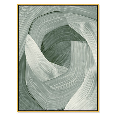 «Wyn Enriched Emerald - Floater Frame», reproduction d'impression sur toile