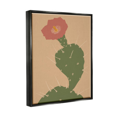 «Prickly Boho Cactus Flower» par Kamdon Kreations, reproduction d'art sur toile