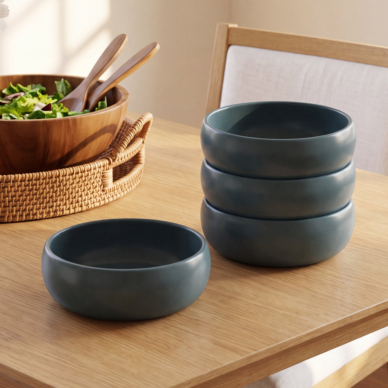 Borgen 20 oz. Stoneware Dessert Bowl, Adriatic