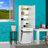 Modern Multi-Purpose Cabinet, White, 20.5 x 73.6 x 15.0 inches | Coated Particle Board, Thickness: 0.6 inches | Features 1 Drawer & Multiple Shelves, Wall-Mountable, Stylish Storage Solution for Home & Office