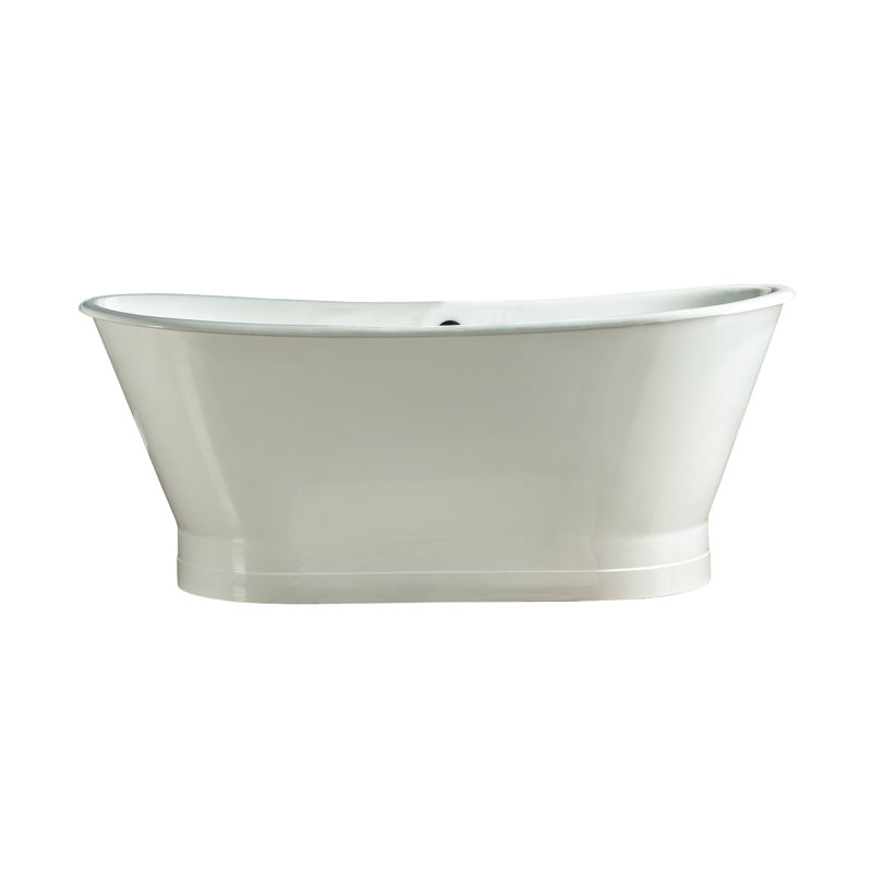 Wakely 67'' x Soaking Cast Iron Bathtub, 28" H x 32" W x 67" L