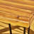 Industrial Wood And Metal Rectangular Dining Table