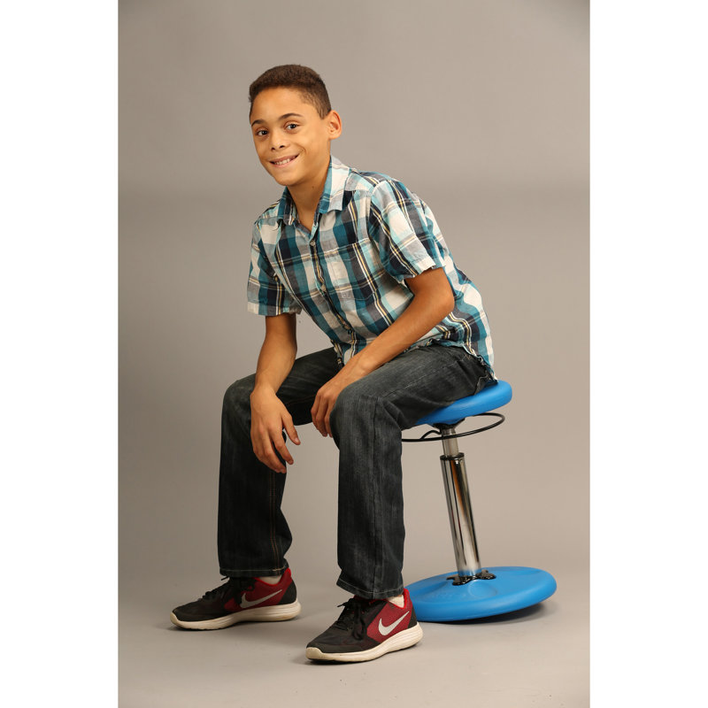 Tabouret de classe 22 po Massimo, Bleu