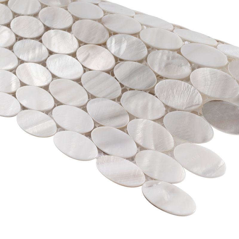 Mother of Pearl 1" x 1" Seashell Grid Mosaic Wall Tile