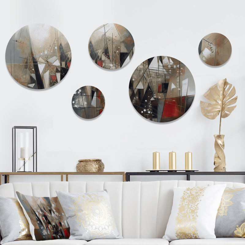 Abstract Wall Decor on Metal
