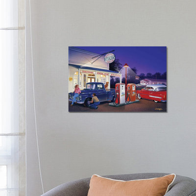 Oscar's General Store by Bruce Kaiser - Wrapped Canvas Painting