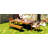 Classical Outdoor Dining Furniture With Cushions, Ergonomic Chairs And Bench