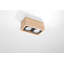 Riner Solid Wood Flush Mount