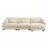 Super Comfort Oversized Modular Sectional Sofa Couch With Movable Ottoman,Corner Sectional With Bolstered Armrests, Deep Seat Cloud Couch, Convertible L Shaped Couch-1614683141-1623536750