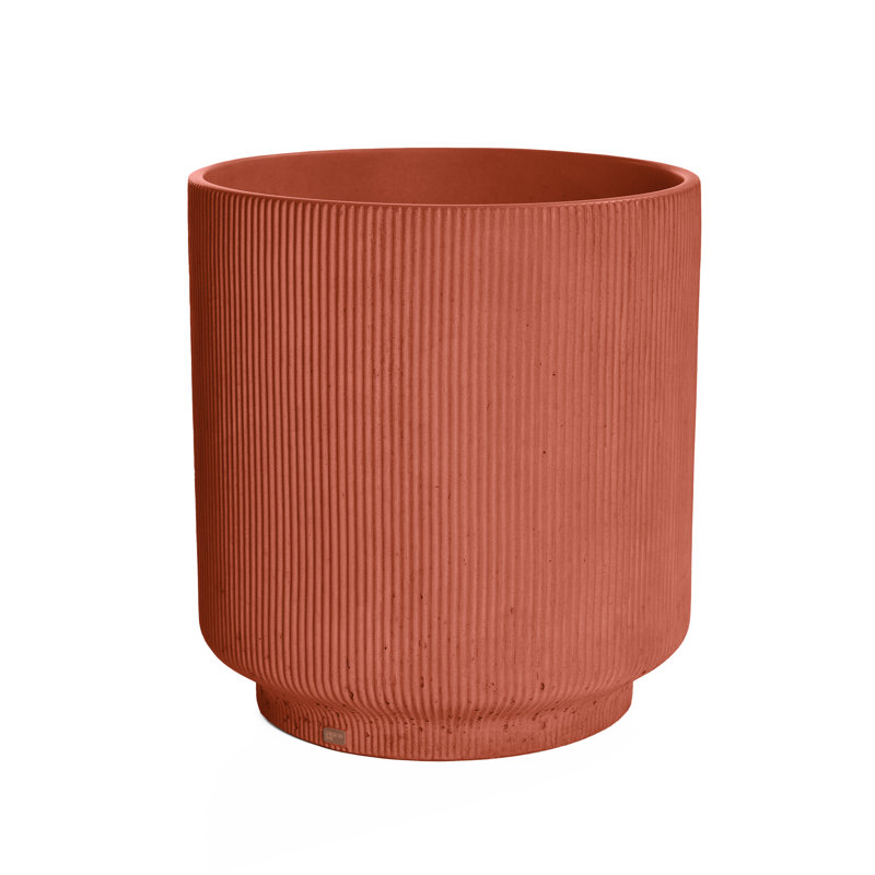 Lotus Round Concrete Vessel Sink, Terracota