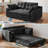 Boneless Convertible Folding Sofa Bed, Sponge Floor Couch with Pillows for Small Space Living Room Bedroom, No-Assembly Required-862164365-862164361