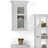 Avington 15"W Single Door Transitional Bathroom Wall Cabinet with Tempered Glass Door and Adjustable Shelf-2103173147