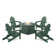 Classic Folding Adirondack 6-Piece Conversation Set with Fire Pit Table