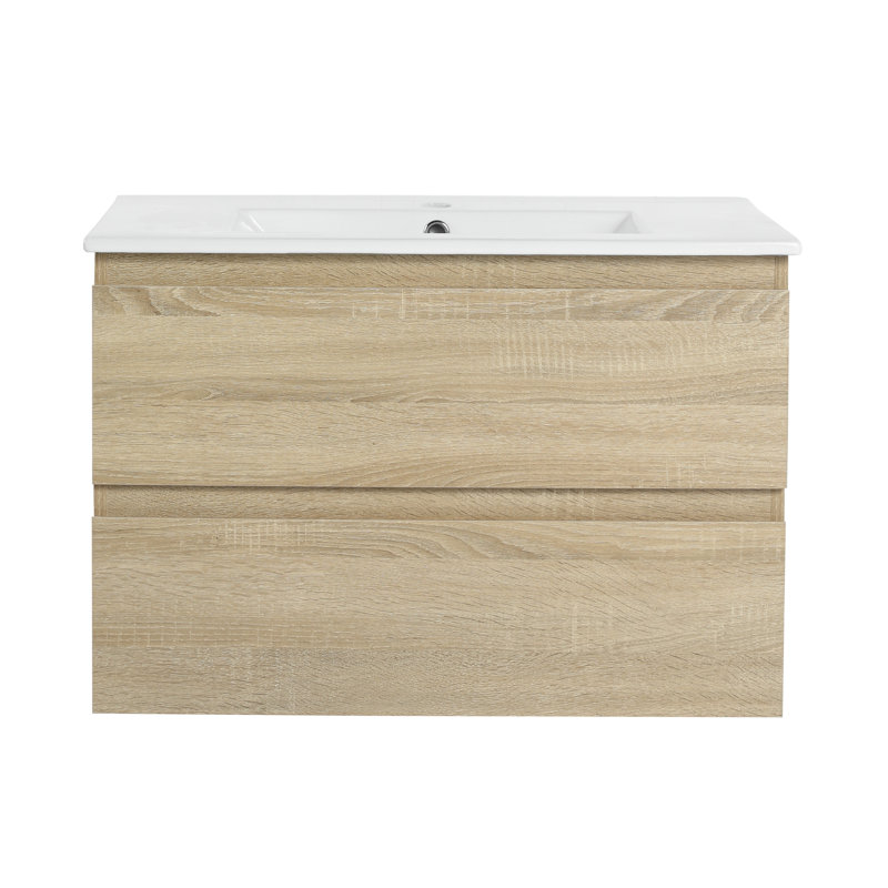 Meuble-lavabo mural 30 po Butterworth, Blanc