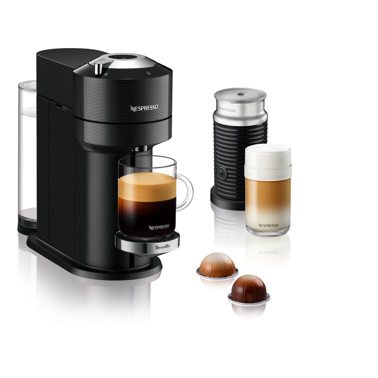 Breville Nespresso Vertuo Coffee & Espresso Single-Serve Machine in Chrome  