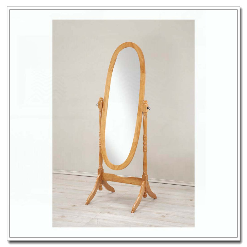 Miroir de plancher en bois, Chêne