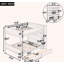 Lit superposé double au-dessus de double avec 2 tiroirs et armoire à couches multiples, peu encombrant et durable pour les familles en pleine croissance, gris