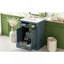 Meuble-lavabo 24 po avec lavabo intégré en céramique, meuble-lavabo à 2 portes, 1 tiroir basculant et meuble-lavabo simple pour salle de bain de petite et moyenne taille, bleu-1211905738