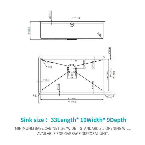 Dimensions du produit