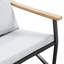 Banc de patio en acier noir 47,2 po Latitude Run®