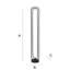 Infinity 122.5 H cm Matte Traditional Floor Lamp