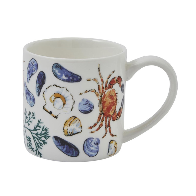 Shellfish Bone China Coffee Mug