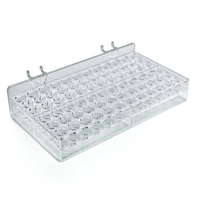 72-Compartment Tray - round slot .625" Diameter, 2-Pack