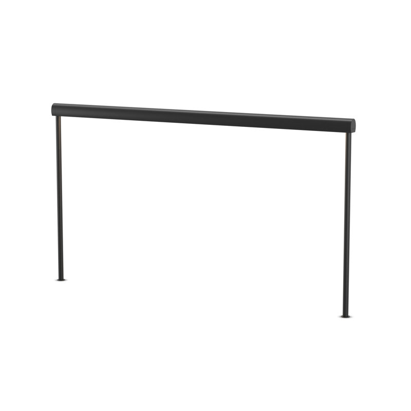Sobre LED Desk Table Lamp, Metallic Black, 19.38" H x 36" W x 1.26" D