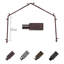Tringle à rideaux simple réglable de 28 à 48 po Hazel-1121783775-1185846867