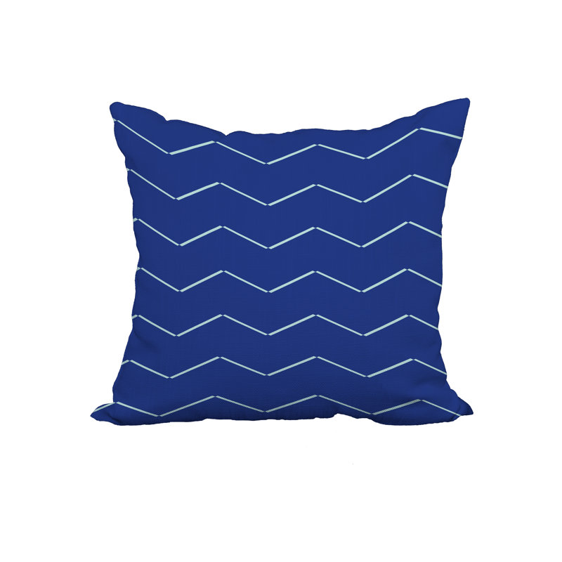  Housse et insert de coussin carré 100% coton, 18 po x 18 po, Bleu