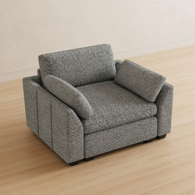 Chenille Waterproof Single Seat Sofa with Armrest