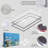 Magnetic Window Screen, Fly Screen For Windows Max Size 190 X 120CmFiberglass Mesh Easy Installation Prevents Insects/Flies/Mosquitoes From Entering The RoomWhite Frame With Grey Net-633557617-633557616