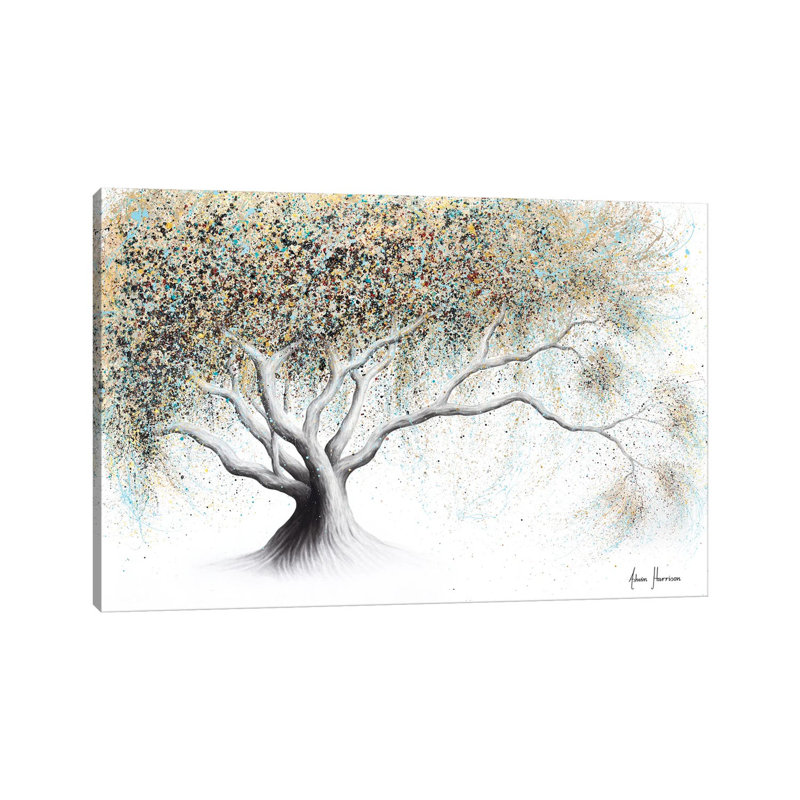 Gentle Golden Bloom by Ashvin Harrison - Wrapped Canvas Gallery-Wrapped Canvas Giclée, 20.32 cm H x 30.48 cm W