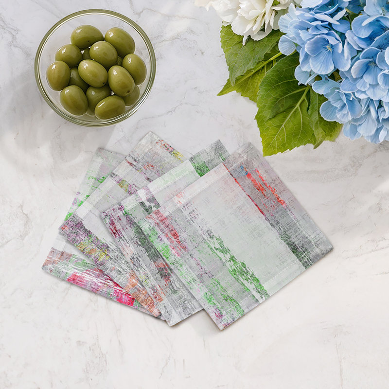 Cotton Blend Square Napkins, Holiday