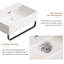 Lavabo à fixation murale l 20,08 po x P 14,18 po x H 5,12 po avec porte-serviettes, lavabo pour salle de bain