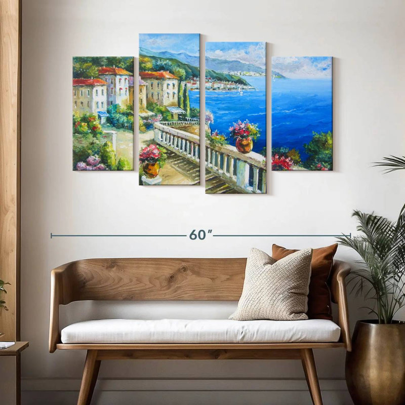 Gillard Greek Seaside Town, 32'' H x 52'' W