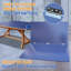 Plateau de table de tennis de table pliable et portatif de taille moyenne 8 pieds bleu pour jeux d'intérieur-121198722-121198723