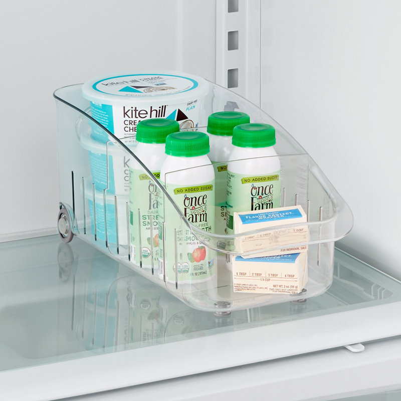 YouCopia® RollOut® Fridge Drawer, 6", Rolling Fridge Organizer with Adjustable Dividers