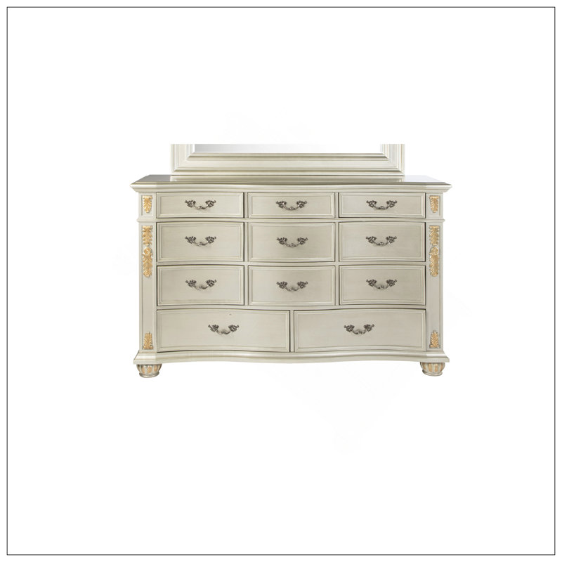 Commode Lyon G07103-D, champagne argenté, Champagne