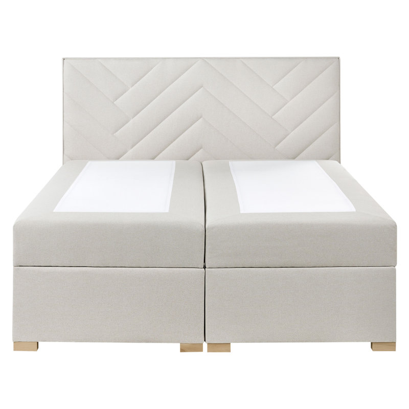 Divan Bed Base, European Kingsize (160 x 200 cm), Off White
