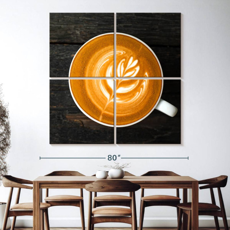 Café au lait chaud Yarlin, H 74 po x l 74 po