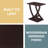 Arbri 22" W Criss-Cross Chairside End Table-1297541295