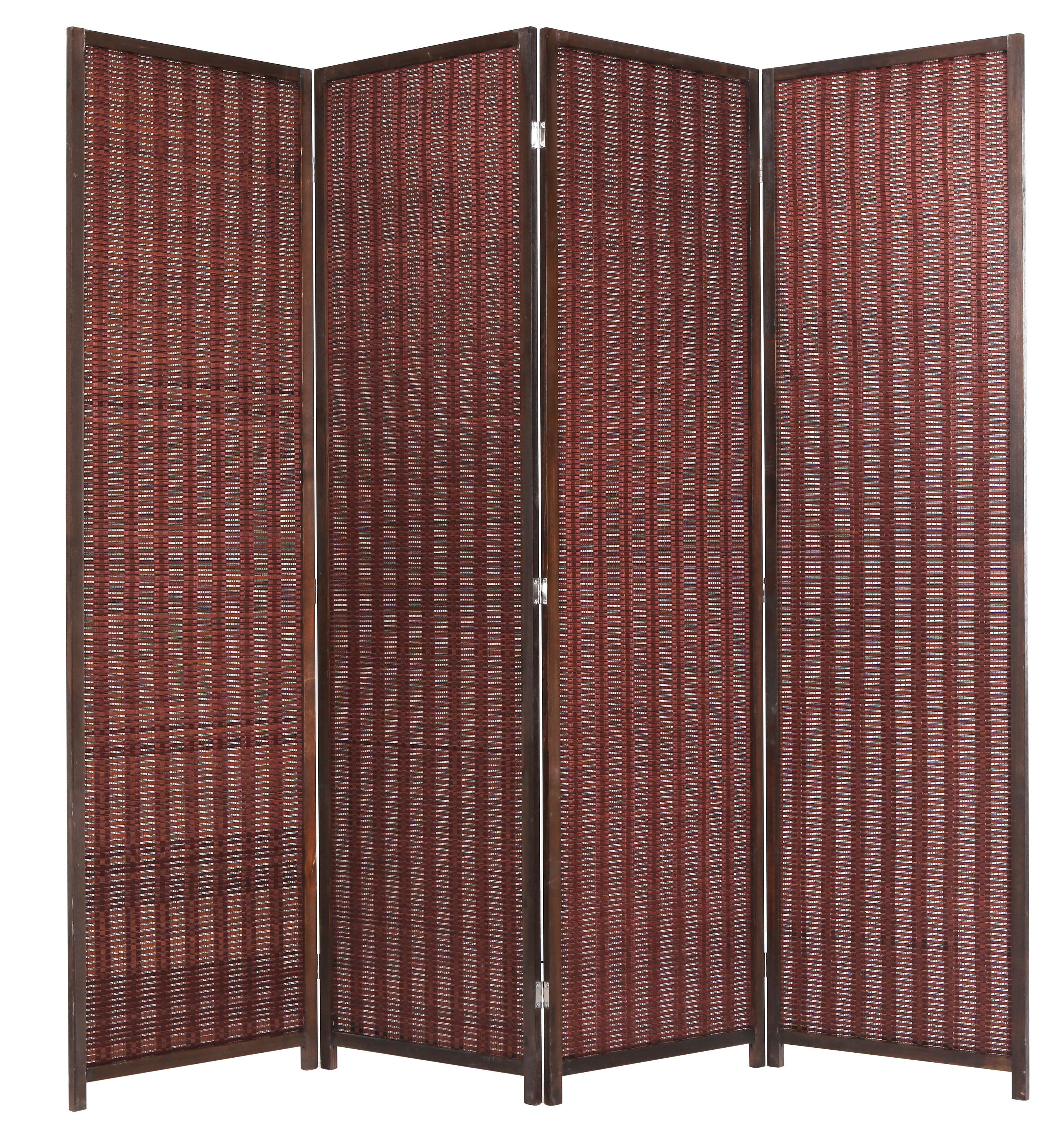 Bay Isle Home™ Kirschner 4 - Panel Bamboo/Rattan Folding Room Divider ...